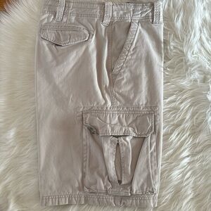 Aeropostale Men's Cargo Shorts In Size W36 100% Cotton Khaki